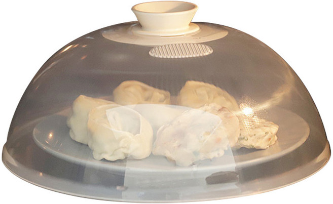 히키스 전자레인지 냉장고 돔형 푸드커버, 베이지, 1개