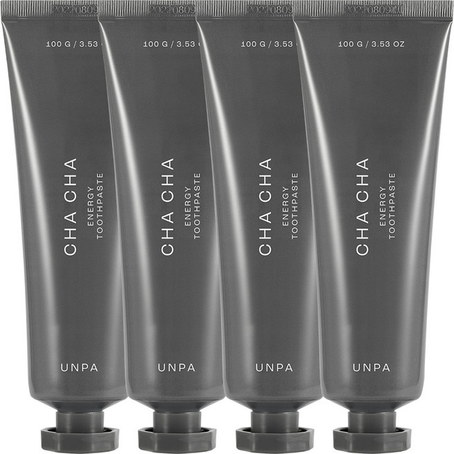 언파 차차 에너지 치약, 100g, 4개
