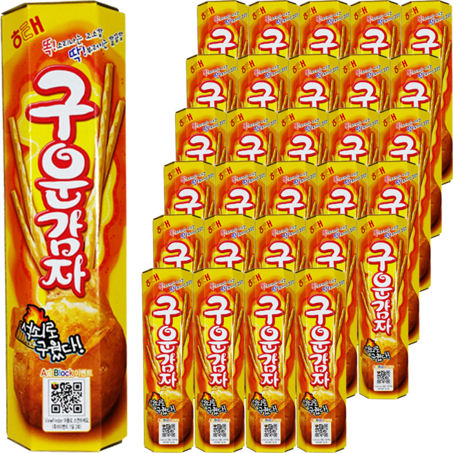 해태제과 구운감자, 27g, 50개