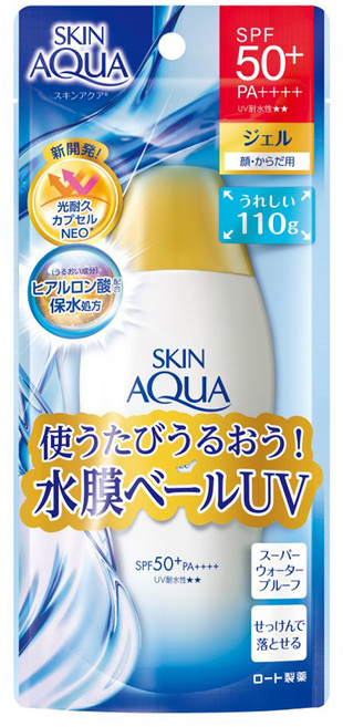 SKIN AQuA 水潤肌 台灣公司貨 超保濕水感防曬凝露 SPF50+ PA++++, 110g, 1瓶