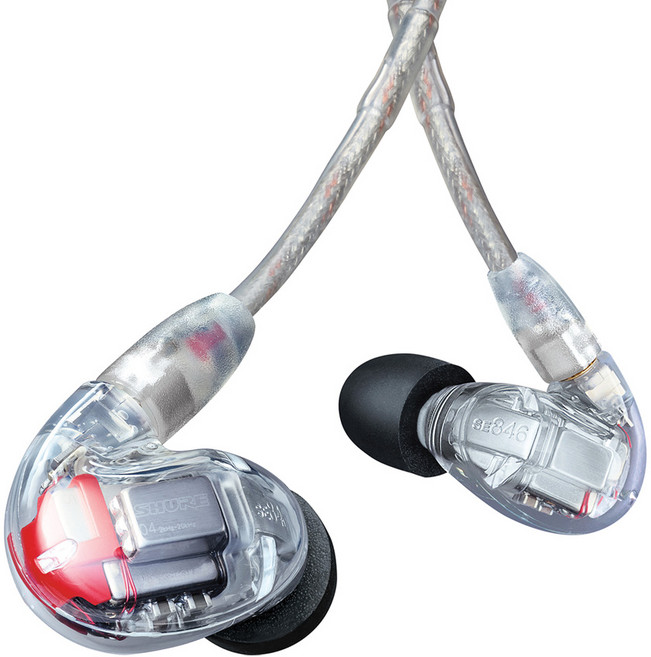 슈어 SE846 GEN2 유선 사운드 아이솔레이팅 이어폰, SE846G2CL, 클리어