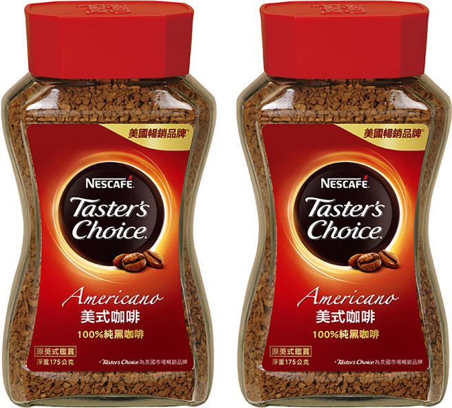 NESCAFE 雀巢咖啡 美式咖啡, 175g, 2瓶, Ground