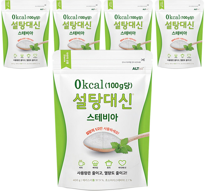 설탕대신 스테비아, 400g, 5개