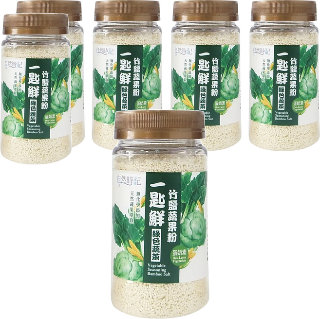 Nature Time 自然時記 一匙鮮 竹鹽蔬果粉 綠色蔬菜, 120g, 6罐