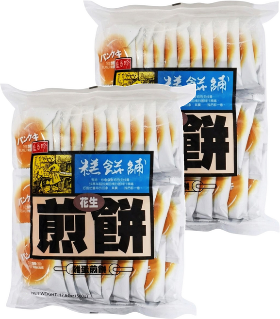 盛香珍 花生煎餅, 500g, 2袋