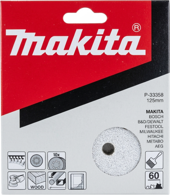 Makita 牧田 台灣公司貨 砂紙 60P33358, 1組