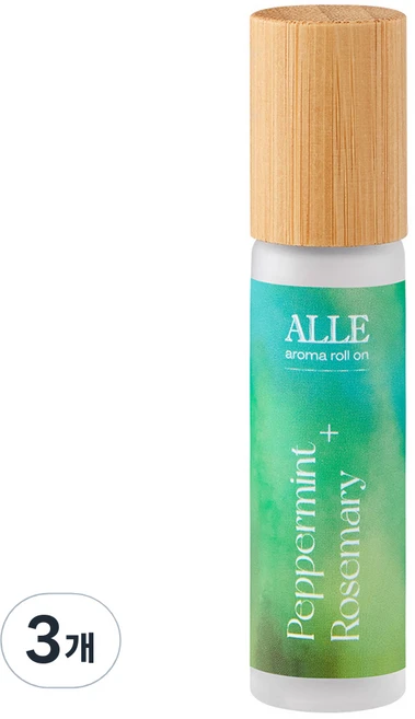 알레 아로마 롤온 페퍼민트 로즈마리 허브향, 10ml, 3개 - 쿠팡