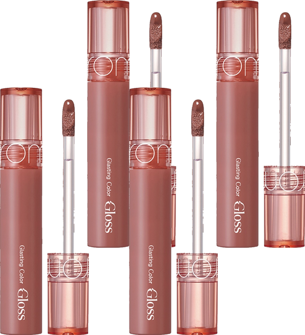 롬앤 글래스팅 컬러 글로스 립틴트, 06 디픈 무어, 4개