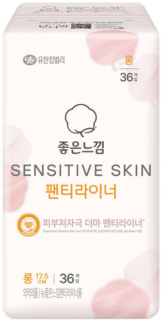 좋은느낌 센서티브스킨 팬티라이너, 롱, 36개입, 1개