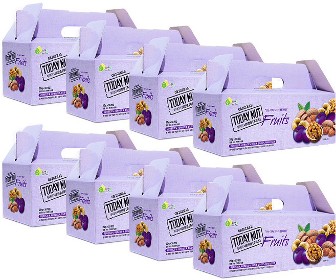 투데이넛 너트한줌 후르츠 견과 선물세트 600g, 8세트