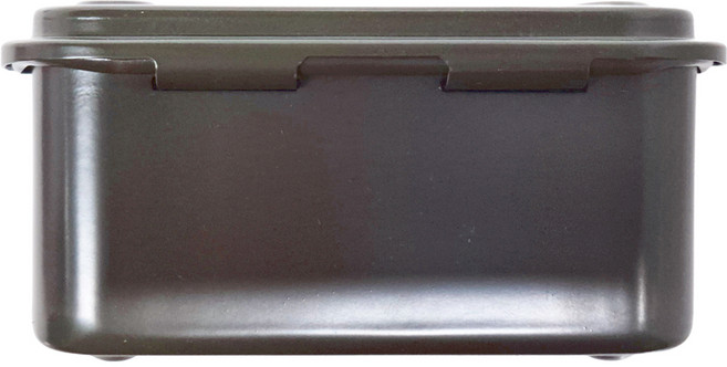 TOYO STEEL 東洋鋼鐵 方型提把式鋼鐵單層收納盒 T-150 約0.3Kg, 黑色, 1個