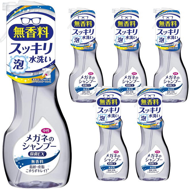 SOFT99 眼鏡清潔噴霧 無香味, Clear, 6瓶