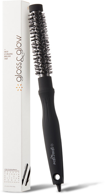 글로스앤글로우 핫컬링 뿌리볼륨 브러쉬 16파이, 블랙, 1개