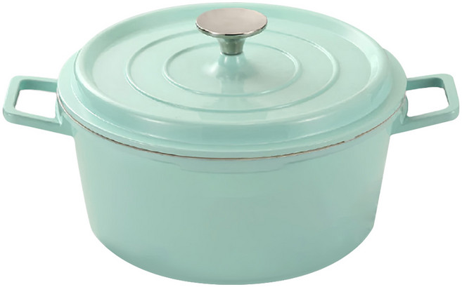 HONDONI 日式琺瑯鍋, 24cm, 1個, 淺杉綠