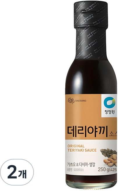 청정원 데리야끼 소스, 250g, 2개