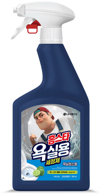 엘지 홈스타 욕실용 세정제 라임바질향, 900ml, 1개
