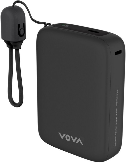 보바 그립 22.5W 고속충전 보조배터리 20000mAh, 블랙, VA-123