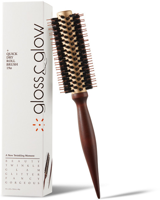글로스앤글로우 볼륨팍팍 드라이 롤브러쉬, 혼합색상, 1개