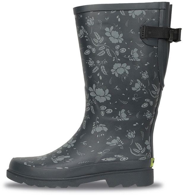 웨스턴치프 페미닌 플로럴 와이드 카프 톨 레인부츠 2100-245B