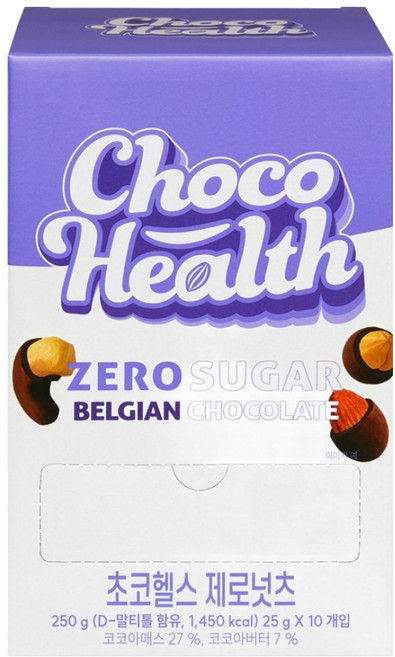 초코헬스 제로넛츠 무설탕 견과류 초코볼 10p, 250g, 1개