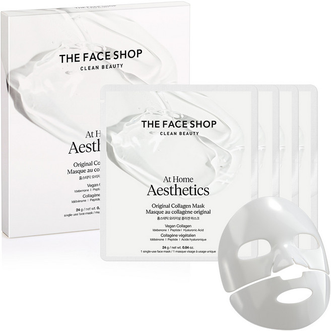 더페이스샵 홈스테틱 오리지널 콜라겐 마스크, 1개, 4개입