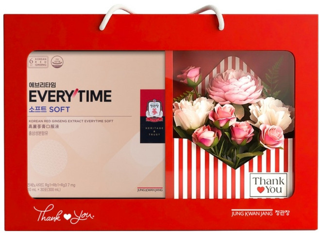 에브리타임 소프트 10ml x 10p x 3개 + 플라워 박스 선물 세트 + 쇼핑백, 1세트
