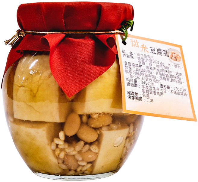 埔里鎮農會 甜米豆腐乳, 345g, 1罐