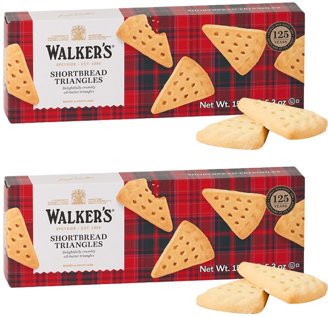 워커스 쇼트브레드 트라이앵글 버터쿠키, 150g, 2개
