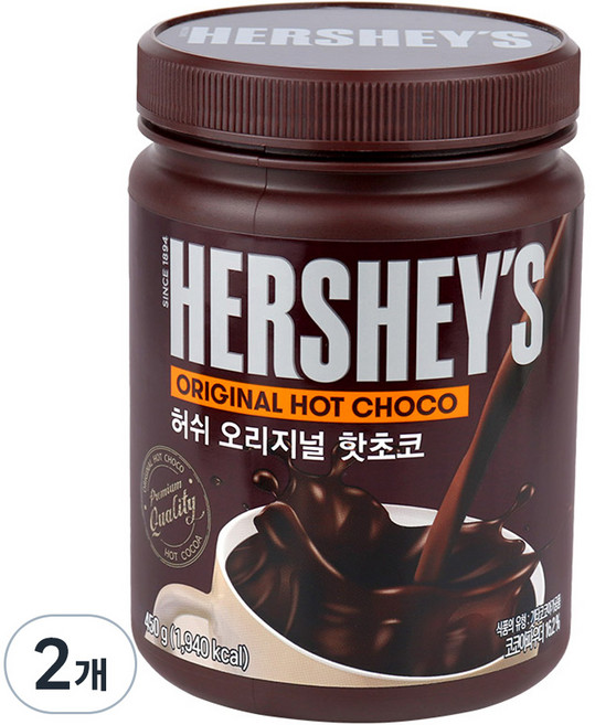 허쉬 오리지날 핫초코 분말, 450g, 1개입, 2개