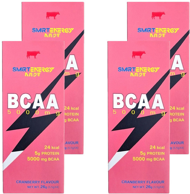RED COW 紅牛 聰勁即溶BCAA 5000mg 蔓越莓 4包, 26g, 4盒