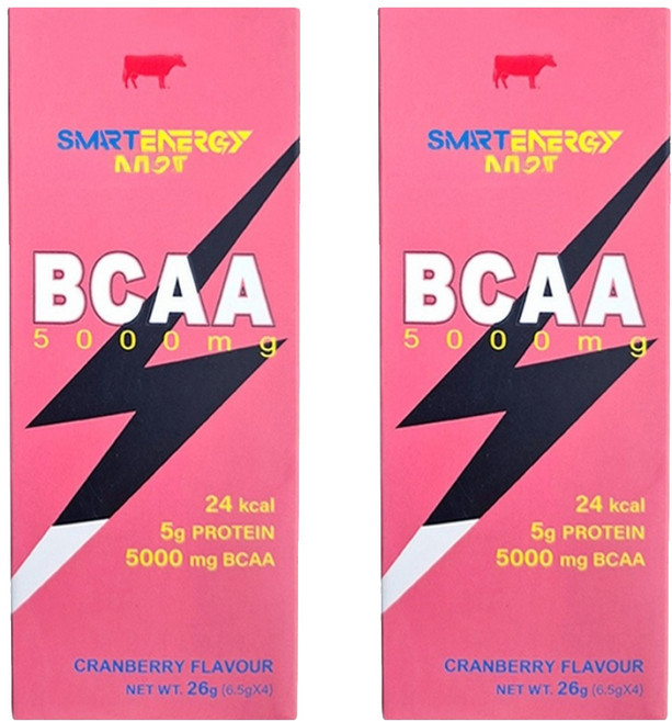 RED COW 紅牛 聰勁即溶BCAA 5000mg 蔓越莓 4包, 26g, 2盒