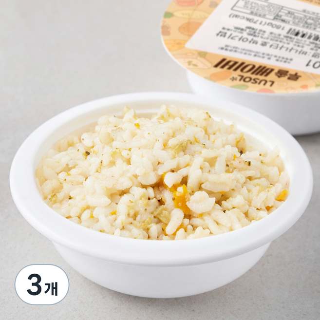 루솔 4단계 13개월 이상 바나나 단호박 아기밥 401, 혼합맛(바나나/단호박), 180g, 3개