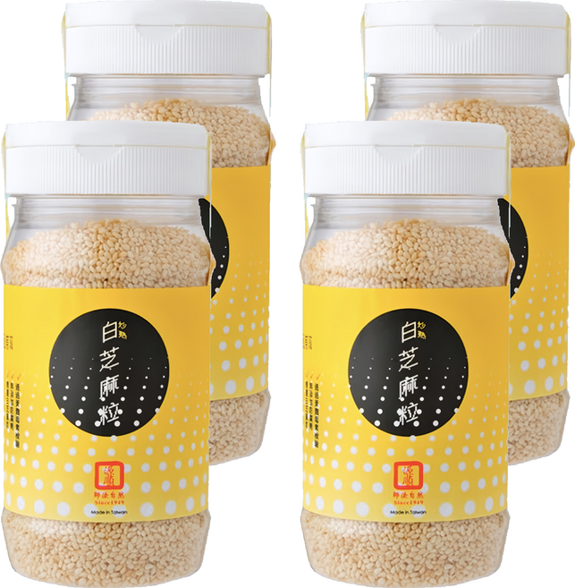 源順食品 炒熟白芝麻粒, 170g, 4罐
