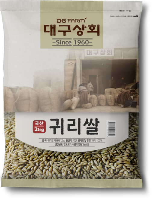 대구상회 국산 귀리쌀, 2kg, 1개