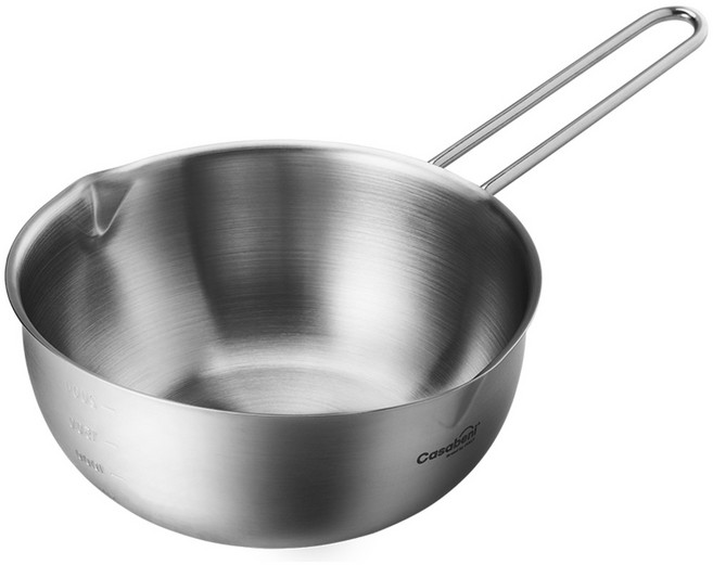 까사베니 인덕션 스텐 써클 계량 멀티팟 편수냄비, 22cm, 1개