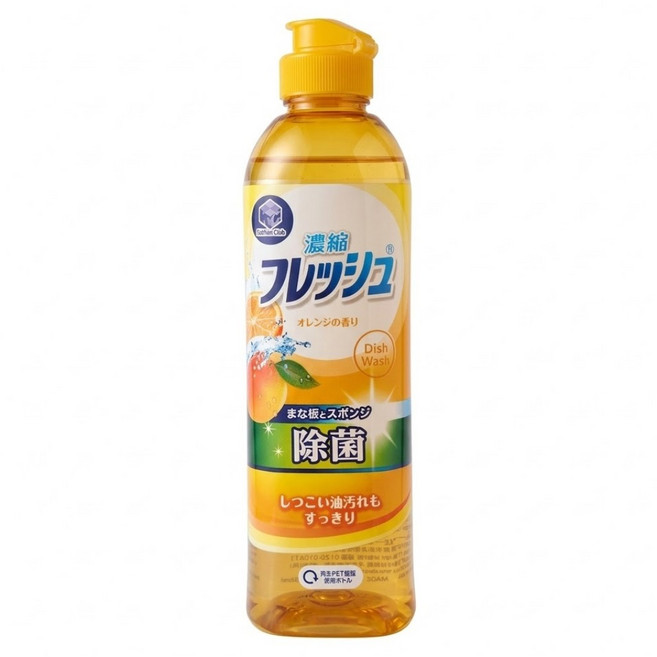 第一石鹼 Kitchen Club 中性濃縮柑橘精油洗碗精 柑橘精油, 250ml, 1瓶