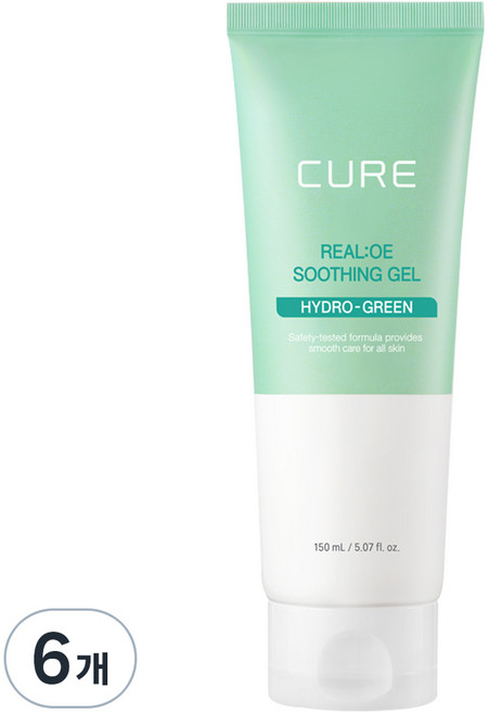 김정문알로에 라센스 로에 큐어 리알로에 수딩젤, 150ml, 6개