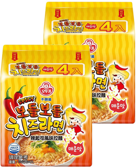 OTOKI 不倒翁 辣起司風味拉麵 111g, 8包