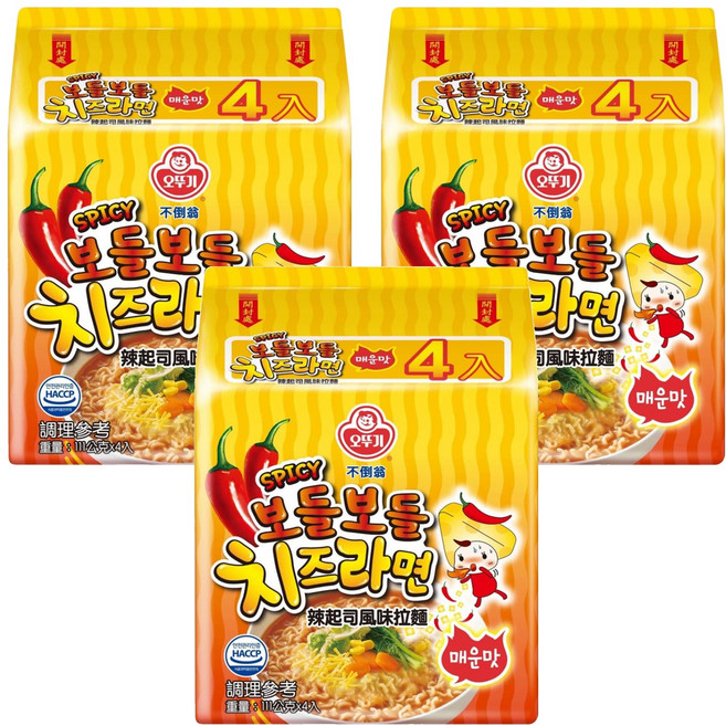 OTOKI 不倒翁 辣起司風味拉麵 111g, 12包