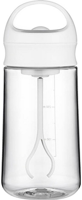 自動攪拌杯 400ml Tritan材質 帶提把設計, 白色, 1個