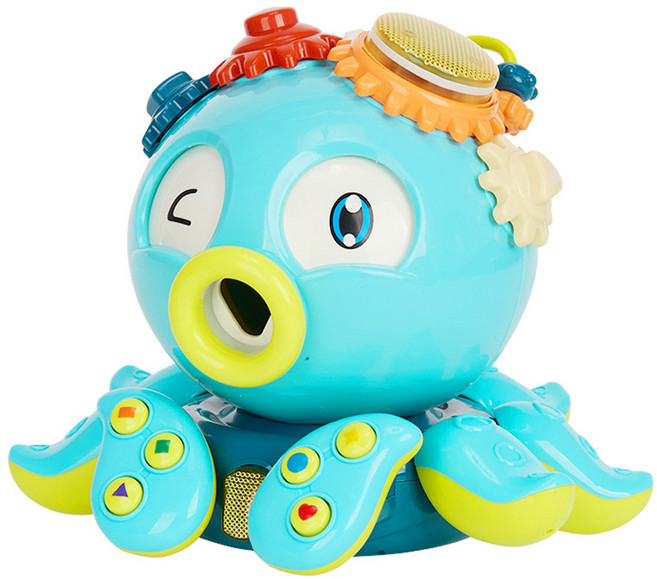 캐스비 플레이 꼬물꼬물 움직이는 문어 멜로디완구, 민트, 1개