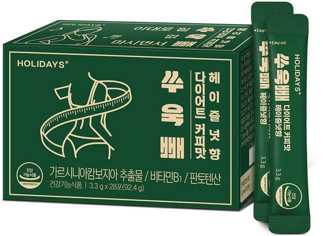 홀리데이즈 쑤욱빼 다이어트 커피맛 헤이즐넛향 28포, 92.4g, 1개