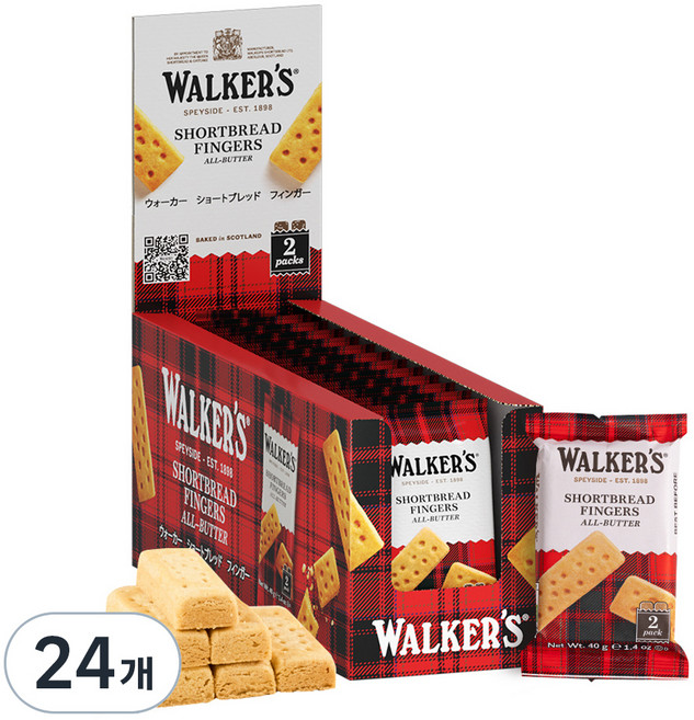 워커스 쇼트브레드 오리지널, 40g, 24개
