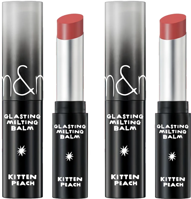 롬앤 X 이나피스퀘어 글래스팅 멜팅 밤 립틴트, 2개, 16키튼피치 - 쿠팡