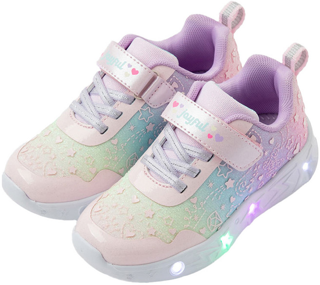 오즈키즈 여아용 드림스타 LED 운동화