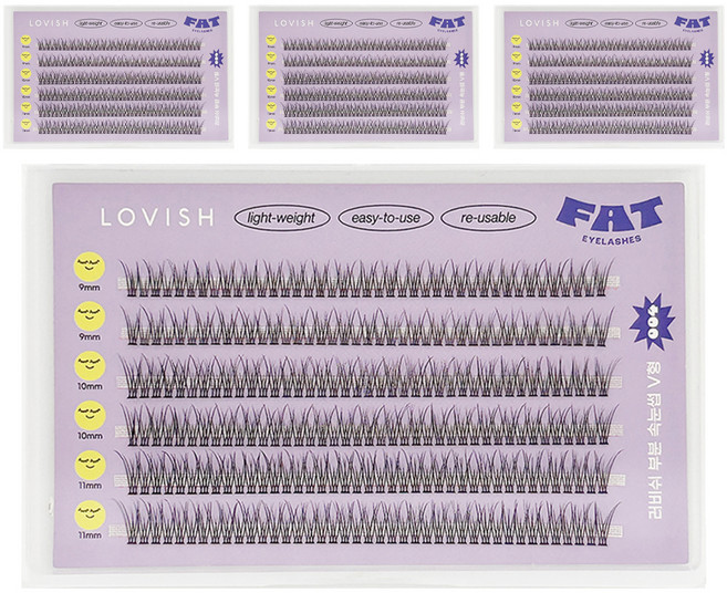 러비쉬 부분 속눈썹 세트, 4개, 004
