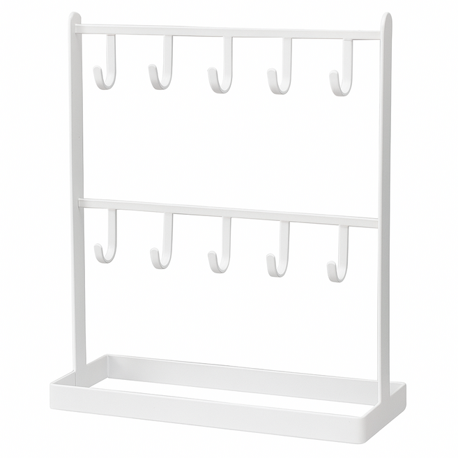 쿠리풀 키링 악세서리 거치대, 화이트, 1개