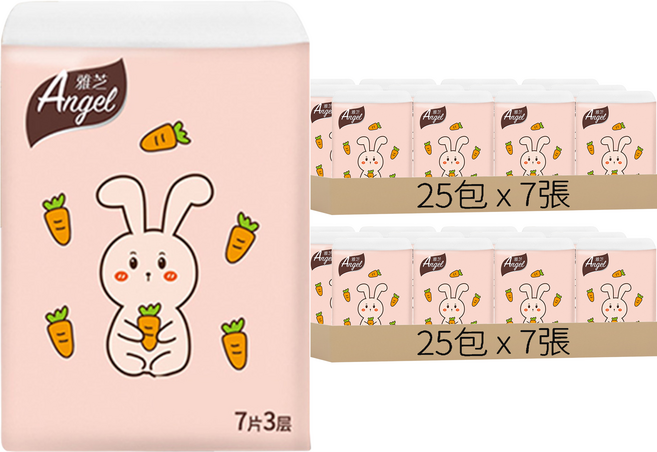PACK 雅芝 卡通手帕紙 圖案隨機, 1入, 50包