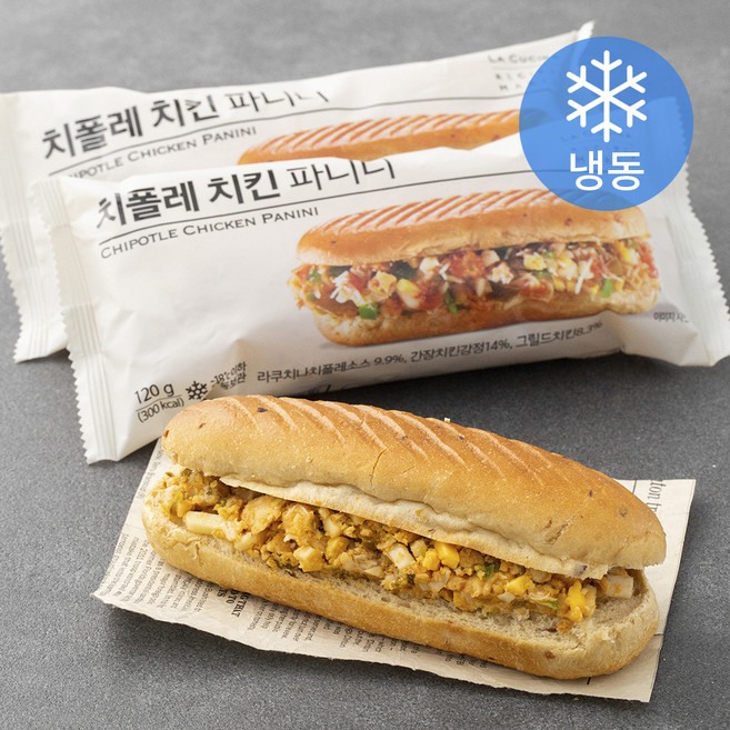 라쿠치나 치폴레치킨 파니니 (냉동), 120g, 1개입, 3개
