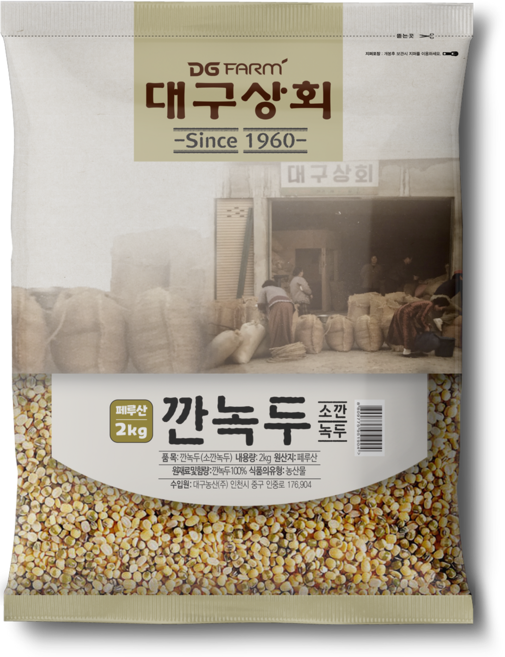 대구상회 깐녹두, 2kg, 1개
